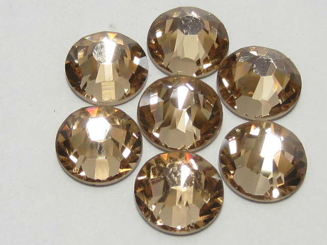 1 Gross 10ss LIGHT COLORADO TOPAZ (viva) FLATBACK PRECIOSA Rhinestones